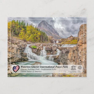 UNESCO WHS - Glacier NP - Swiftcurrent Herfsten Po Briefkaart