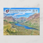 UNESCO WHS - Glacier NP - Two Medicine Lake Postc Briefkaart (Voorkant)