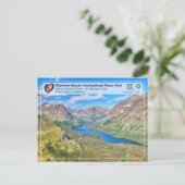 UNESCO WHS - Glacier NP - Two Medicine Lake Postc Briefkaart (Staand voorkant)
