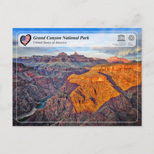 UNESCO WHS - Grand Canyon National Park Briefkaart (Voorkant)