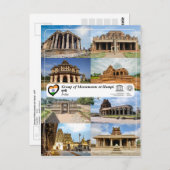 UNESCO WHS - Groep monumenten in Hampi Briefkaart (Voorkant / Achterkant)