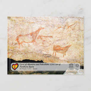 UNESCO WHS - Grot van El Pendo / Cueva de El Pendo Briefkaart