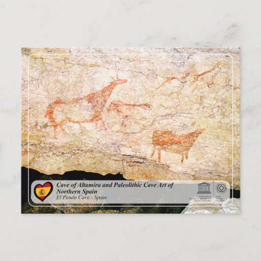 UNESCO WHS - Grot van El Pendo / Cueva de El Pendo Briefkaart (Voorkant)