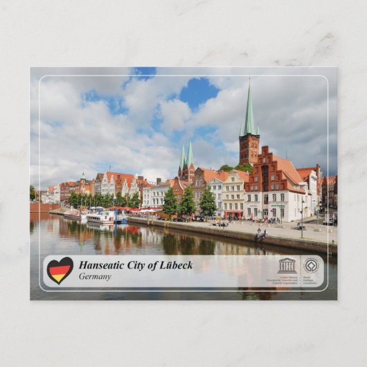 UNESCO WHS - Hanseatic City of Lübeck Briefkaart (Voorkant)