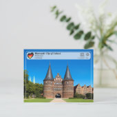 UNESCO WHS - Hanseatic City of Lübeck - Holstentor Briefkaart (Staand voorkant)