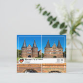 UNESCO WHS - Hanseatic City of Lübeck - Holstentor Briefkaart (Staand voorkant)