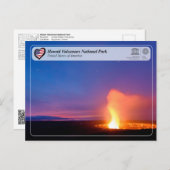 UNESCO WHS - Hawaii Volcanoes National Park Briefkaart (Voorkant / Achterkant)