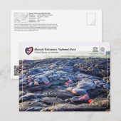 UNESCO WHS - Hawaii Volcanoes National Park Postc Briefkaart (Voorkant / Achterkant)