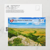 UNESCO WHS - Head-Smashed-In Buffalo Jump Briefkaart (Voorkant / Achterkant)