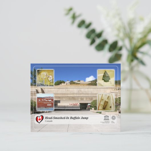 UNESCO WHS - Head-Smashed-In Buffalo Jump Briefkaart (Staand voorkant)