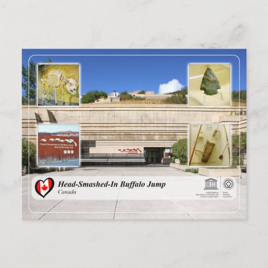 UNESCO WHS - Head-Smashed-In Buffalo Jump Briefkaart (Voorkant)