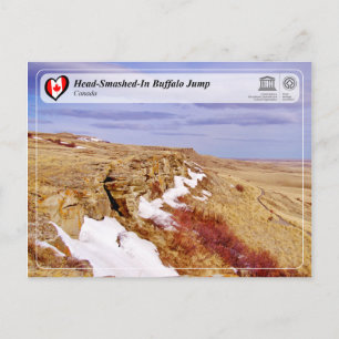 UNESCO WHS - Head-Smashed-In Buffalo Jump Briefkaart
