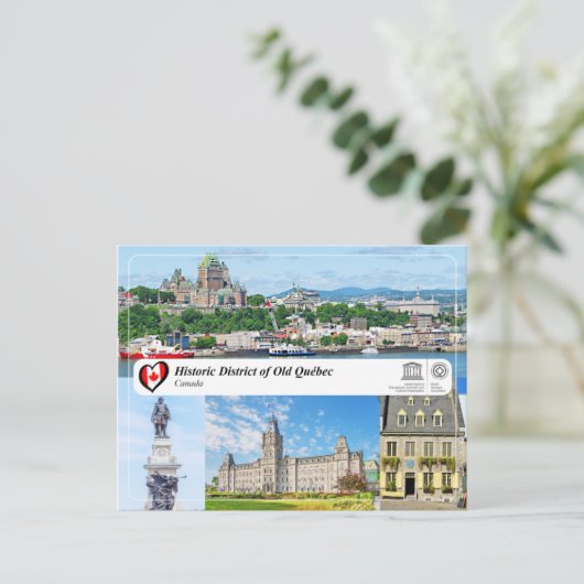 UNESCO WHS - Historic District of Old Québec Briefkaart (Staand voorkant)