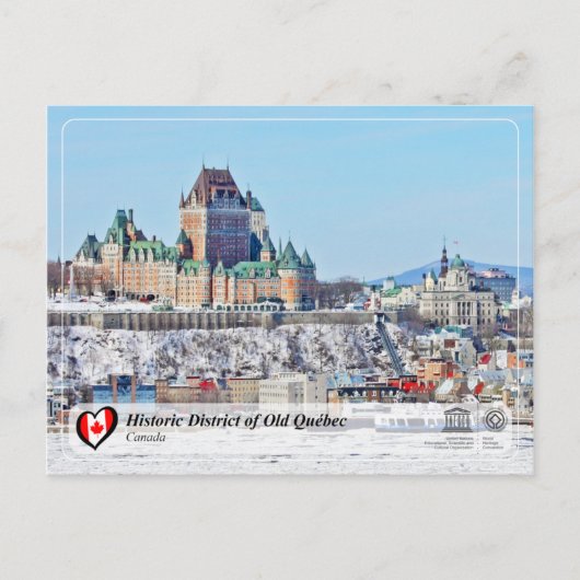 UNESCO WHS - Historic District of Old Québec Briefkaart (Voorkant)