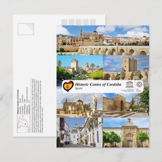 UNESCO WHS - Historisch centrum van Cordoba Briefkaart (Voorkant / Achterkant)