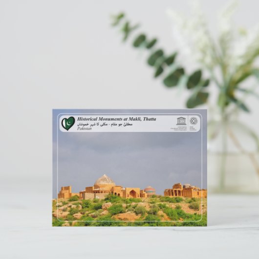 UNESCO WHS - Historische monumenten bij Makli, Tha Briefkaart (Staand voorkant)