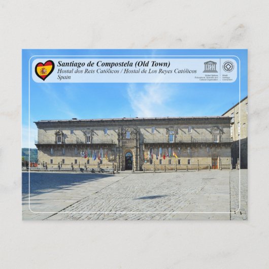UNESCO WHS - Hostal dos Reis Católicos Briefkaart (Voorkant)