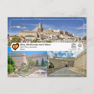 UNESCO WHS - Ibiza/Eivissa - Dalt Vila en stadsmur Briefkaart