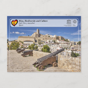 UNESCO WHS - Ibiza/Eivissa - Dalt Vila en stadsmur Briefkaart