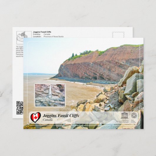 UNESCO WHS - Joggins Fossil Cliffs Briefkaart (Voorkant / Achterkant)