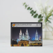 UNESCO WHS - Kathedraal van Santiago de Compostela Briefkaart (Staand voorkant)