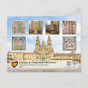 UNESCO WHS - Kathedraal van Santiago de Compostela Briefkaart