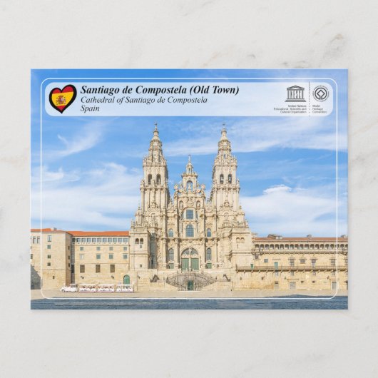 UNESCO WHS - Kathedraal van Santiago de Compostela Briefkaart (Voorkant)
