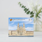 UNESCO WHS - Kathedraal van Santiago de Compostela Briefkaart (Staand voorkant)