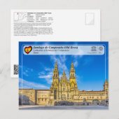 UNESCO WHS - Kathedraal van Santiago de Compostela Briefkaart (Voorkant / Achterkant)