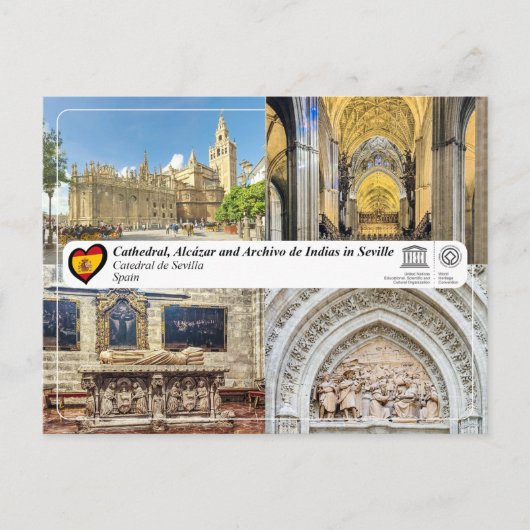 UNESCO WHS - Kathedraal van Sevilla Briefkaart (Voorkant)