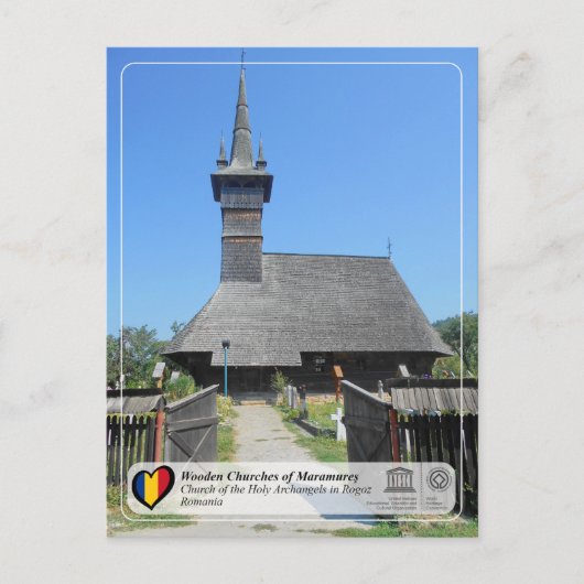 UNESCO WHS Kerk van de Heilige Aartsengelen in Rog Briefkaart (Voorkant)