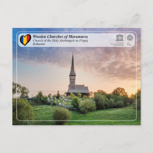 UNESCO WHS - Kerk van de Heilige Aartsengelen Plop Briefkaart