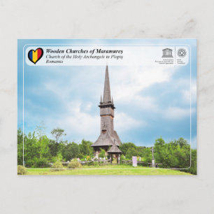 UNESCO WHS - Kerk van de Heilige Aartsengelen Plop Briefkaart