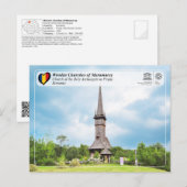 UNESCO WHS - Kerk van de Heilige Aartsengelen Plop Briefkaart (Voorkant / Achterkant)