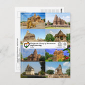 UNESCO WHS - Khajuraho Group of Monuments Briefkaart (Voorkant / Achterkant)