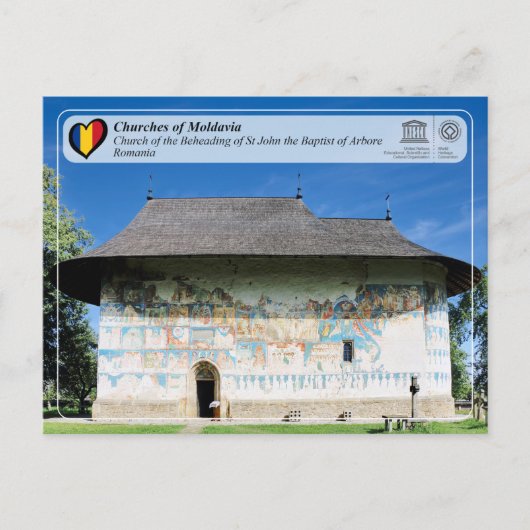 UNESCO WHS - Kkerken van Moldavië - Arbore Briefkaart (Voorkant)