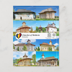 UNESCO WHS - Kkerken van Moldavië Briefkaart