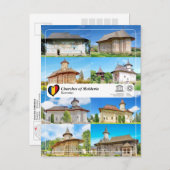 UNESCO WHS - Kkerken van Moldavië Briefkaart (Voorkant / Achterkant)