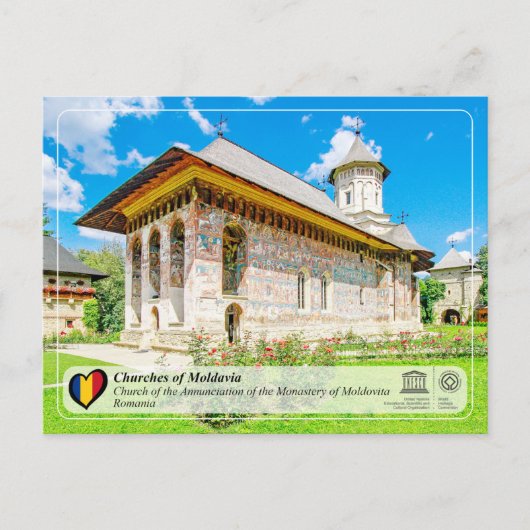 UNESCO WHS - Kkerken van Moldavië - Moldavië Briefkaart (Voorkant)