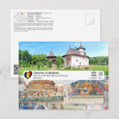 UNESCO WHS - Kkerken van Moldavië - Patrauti Briefkaart (Voorkant / Achterkant)