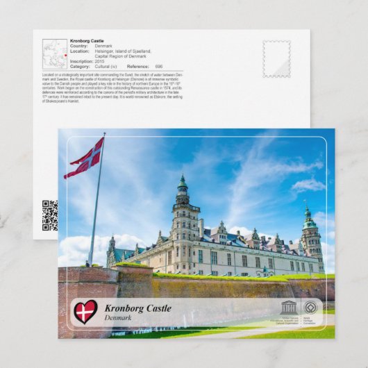 UNESCO WHS - Kronborg Castle Briefkaart (Voorkant / Achterkant)