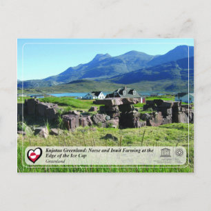 UNESCO WHS - Kujataa Groenland - Inuit Farming Briefkaart