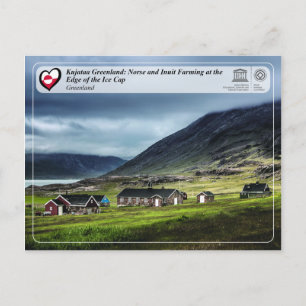 UNESCO WHS - Kujataa Groenland - Inuit Farming Briefkaart
