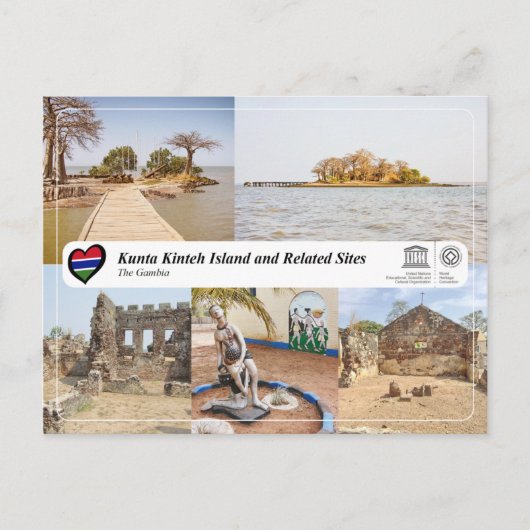 UNESCO WHS - Kunta Kinteh Island en verwante sites Briefkaart (Voorkant)