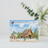 UNESCO WHS - Luang Prabang - Wat Xieng Thong Briefkaart (Staand voorkant)