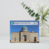 UNESCO WHS - Mausoleum van Khoja Ahmed Yasawi Briefkaart (Staand voorkant)