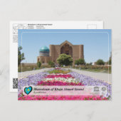 UNESCO WHS - Mausoleum van Khoja Ahmed Yasawi Briefkaart (Voorkant / Achterkant)