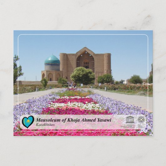 UNESCO WHS - Mausoleum van Khoja Ahmed Yasawi Briefkaart (Voorkant)
