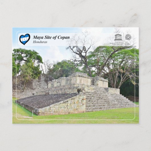 UNESCO WHS - Maya Site of Copan Briefkaart (Voorkant)