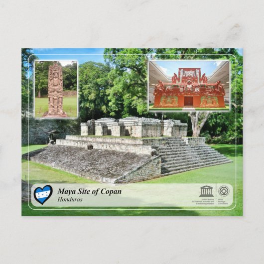 UNESCO WHS - Maya Site of Copan Briefkaart (Voorkant)